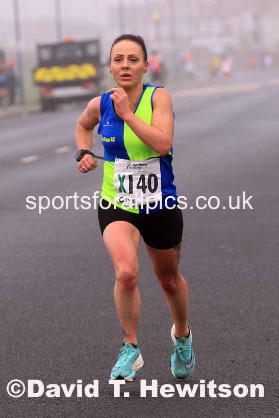 Senior womens 6 Stage 2023 Northern Mens 12 stage and Womens 6 Stage Relays and Young Athletes, Redcar. Photo: David T. Hewitson/Sports for All Pics